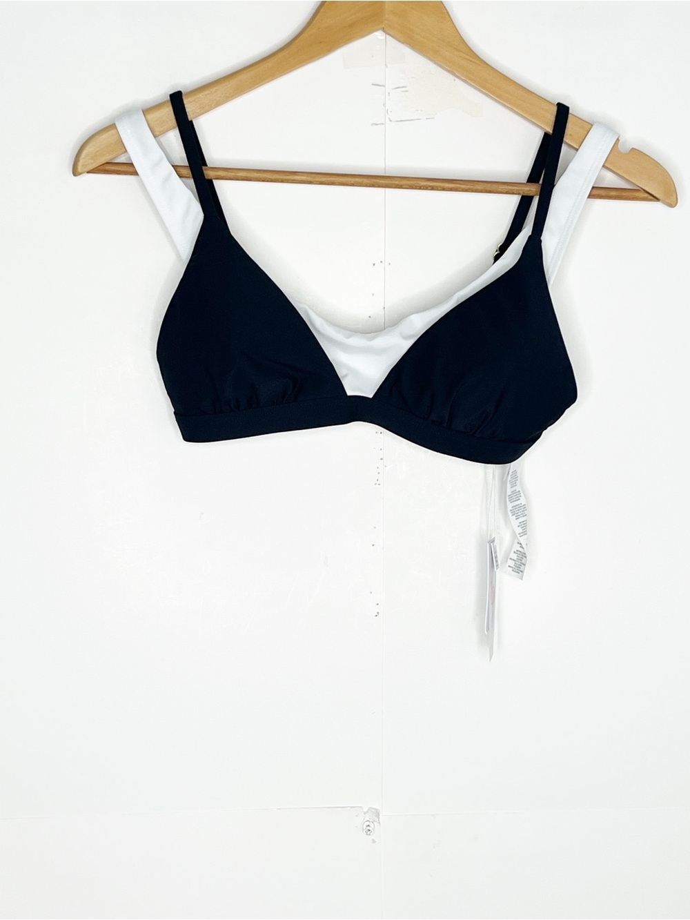 Mimi Flamingo Womens Drift Two-Tone Bralette Bikini Top Size 4 - Picture 2 of 9